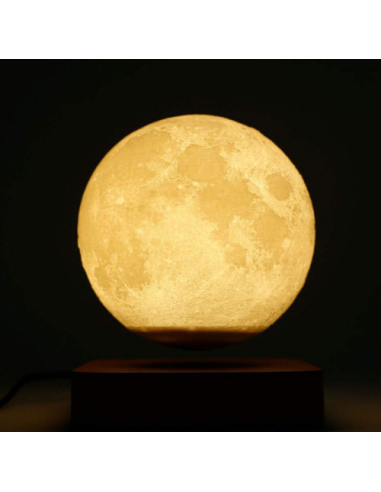 Globe Lune lumineux en lévitation Moonflight